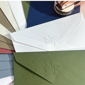 Personalized Wedding Embosser - Custom Monogram Embossing Stamp ...