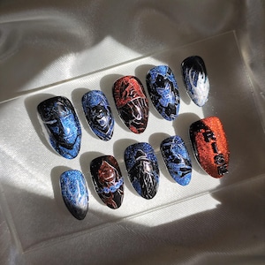 CUSTOM Press On Nails - Anime / Gaming inspired