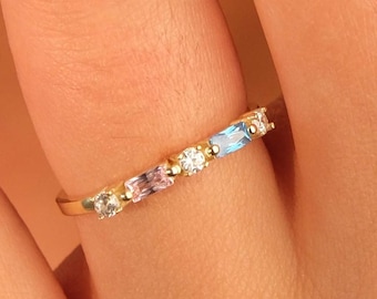 Birthstone Ring, Family Birthstone Ring, Christmas Gift, Mother's Day Gift, Gold Ring, Birthstone Ring, Birthstone Gifts, Mothers Jewelry