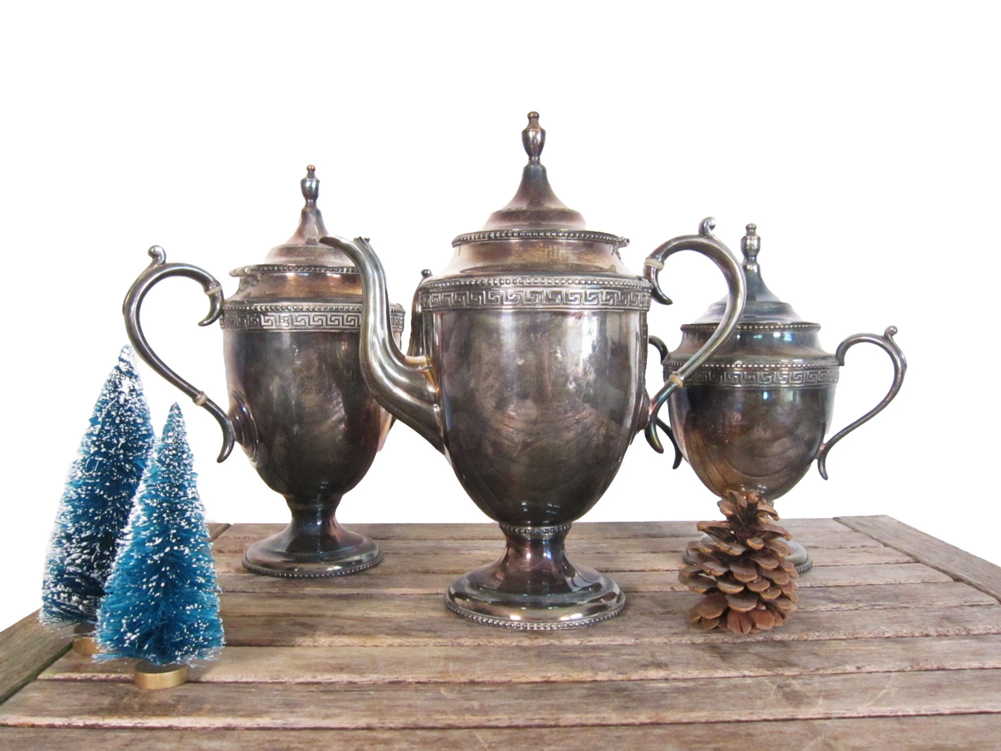 Vintage Reed & Barton Silver Plate Coffee Service Set 3 Etsy