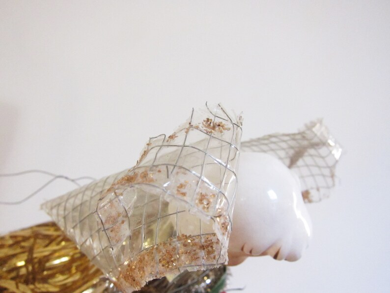 Vintage Midcentury Angel Christmas Tree Topper Cone and Etsy