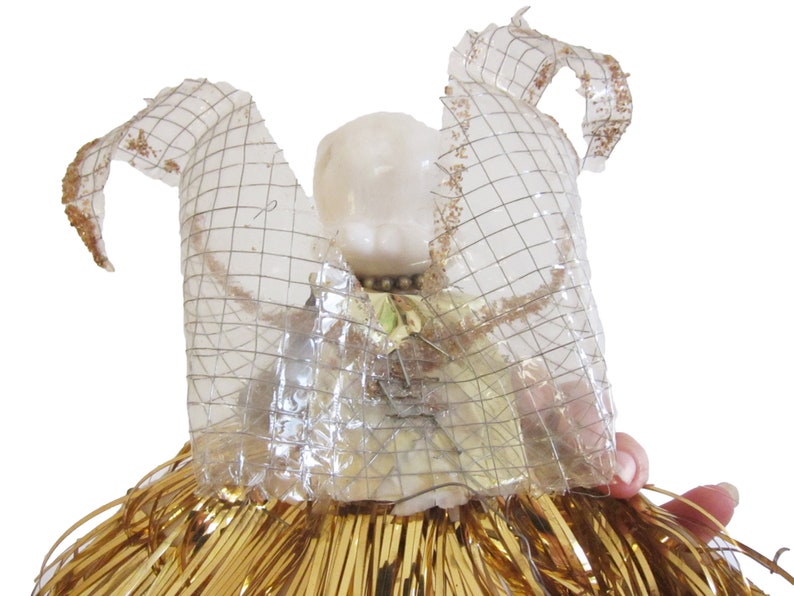 Vintage Midcentury Angel Christmas Tree Topper Cone and Etsy