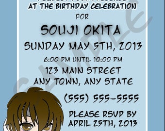 Samurai Invitation Etsy
