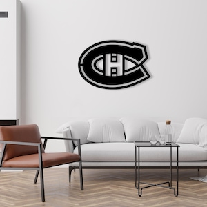 Montreal Canadiens, Ice Hokey Team, Metal Wall Sign, Custom Sports Team Sign,  Sports Team,Metal Wall Art, Garage Decor,  Man Cave Art, NHL