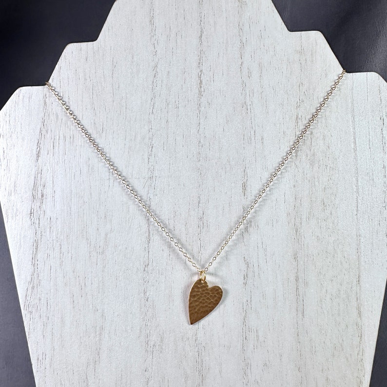 My Heart Belongs to You Necklace Gold-fill Heart Crystal Valentine's Day image 2