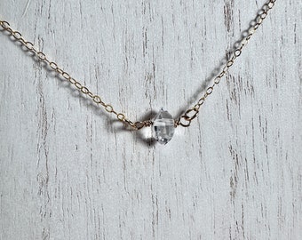 KYA • Necklace • Herkimer Diamond • Gold-fill • Bridal • Wedding • Gift
