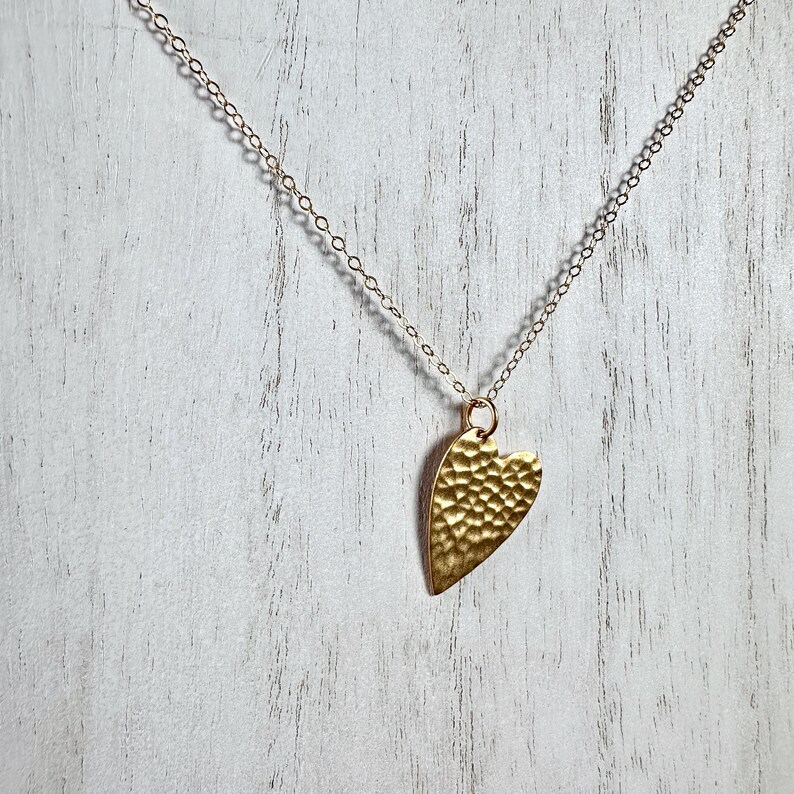 My Heart Belongs to You Necklace Gold-fill Heart Crystal Valentine's Day image 4