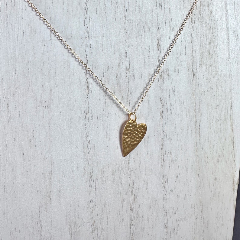 My Heart Belongs to You Necklace Gold-fill Heart Crystal Valentine's Day image 3