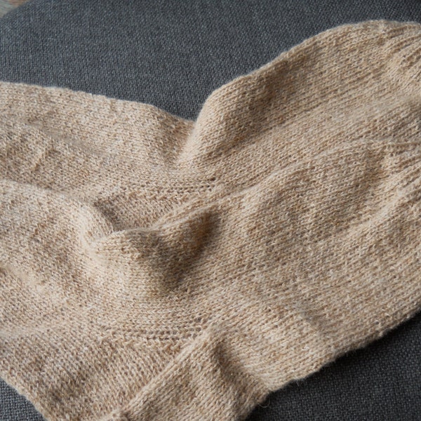 luxury hand  knitted socks, knitted socks, alpaca wool socks