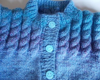 Baby knitted  cardigan,  Baby jacket, Cable knitted top