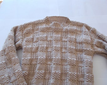 Child's hand knitted sweater/child's  hand knitted  jumper  child's cable jumper, Hand knitted sweater, Aran sweater