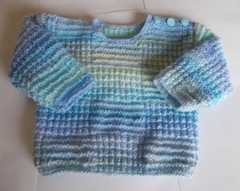 Baby sweater, Baby Jumper, Hand knitted baby top.