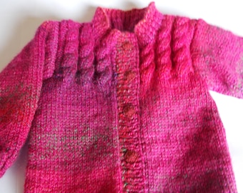 Baby knitted  cardigan,  Baby jacket, Cable knitted top