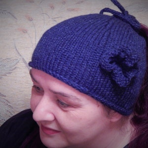 Ponytail hat, Messy bun hat, ponytail beannie,knitted pony tail hat image 2