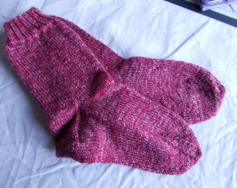 Smaller adult socks, Hand knitted smaller adult socks Unisex socks