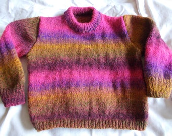 Child's sweater, child's  jumper. Hand knitted sweater, Knitwear. Unisex sweater