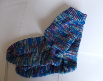 Larger child / smaller adult socks, Hand knitted smaller adult socks,  Unisex socks, Larger child socks