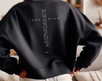Religious Scripture Sweatshirt, Faith-Inspired Apparel, Christian Comfort Wear, Inspirational Bible Verse Jumper, Religious Gift