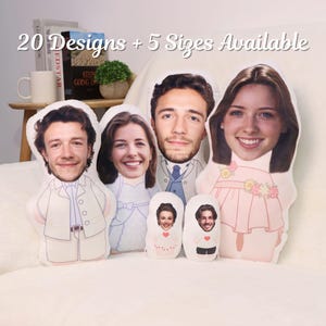 Custom Photo Shaped Throw Pillow｜Personalized 3D Shaped Pillow from Photo｜Face Pillow｜Funny Gift for Boyfriend｜Couple Gift