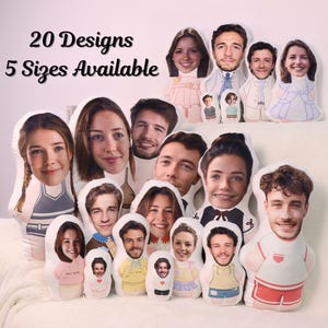 Custom Face Pillow｜Personalized Photo DIY Humanoid Cushion｜Head Pillow Dolls｜Boyfriend Face Pillows Doll｜Couple Toys Dolls｜Couple Gifts