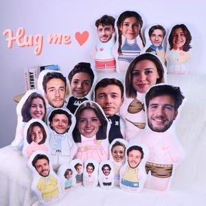 Personalisierte Foto DIY Humanoide Kissen ｜ Gesichtskissen ｜ Cartoon Foto Kissen ｜ Paar Spielzeug Puppen ｜ Paar Geschenke