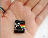 Pink Floyd Peyote Stitch Dread Bead, Dread Accessories, Loc Jewelry, Dread Sleeve, Hair Bead