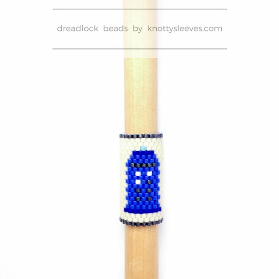 TARDIS Dread Sleeve Doctor Who Dreadlock Bead Accessory Loc