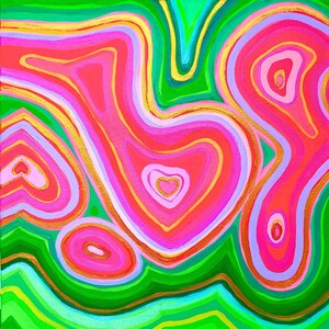 Carte de voeux amour malachite