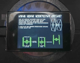 2'' Touch Display Screen for Cosplay Props with Full-Color animations - Load your own GIFs! Communicator, Wrist Device, Helmet, Scanner