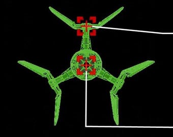 Tie Defender Inspired Tactical Ship Info - Looping Animation (GIF/MP4) 4K + Various resolutions. Great fit with cosplay displays. TIE/d