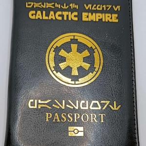 Funda para pasaporte imperial, billetera inspirada en el Imperio Galáctico, porta pasaporte, porta identificación
