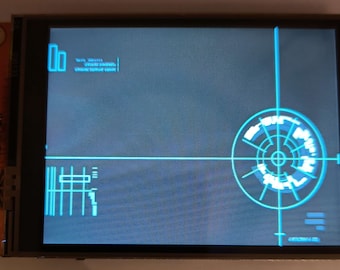 3.2'' Cosplay Prop Display – GIF Animation Touch Screen – Upload Custom GIF Animations! Ideal for Motion tracker, Datapad, Wall panels etc