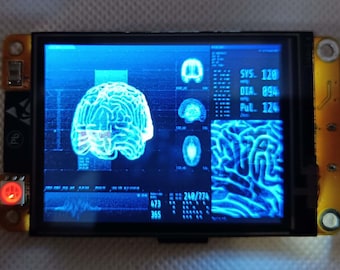 Cosplay Prop Display Touch Screen - 2.4'' Full-Color Animations, GIF Support