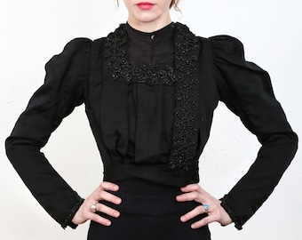 Beaded Victorian Top 1800s Blouse