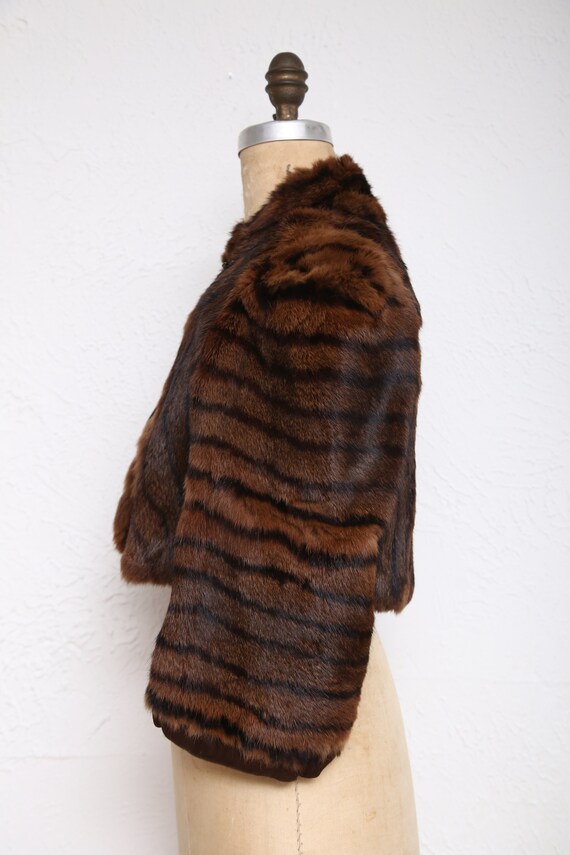 SALE 1940s Cropped Fur Coat - image 6