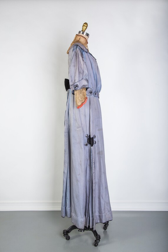 1900s Edwardian Satin Silk Gown - image 4