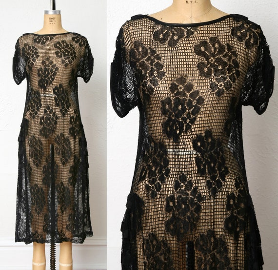 1920s Sheer Lace dress