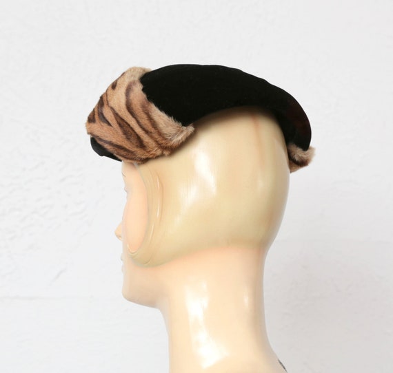 SALE Vintage Leopard Print Hat - image 5