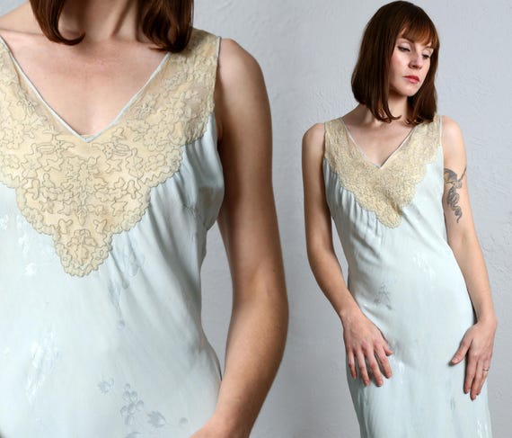 Antique Blue Night Gown