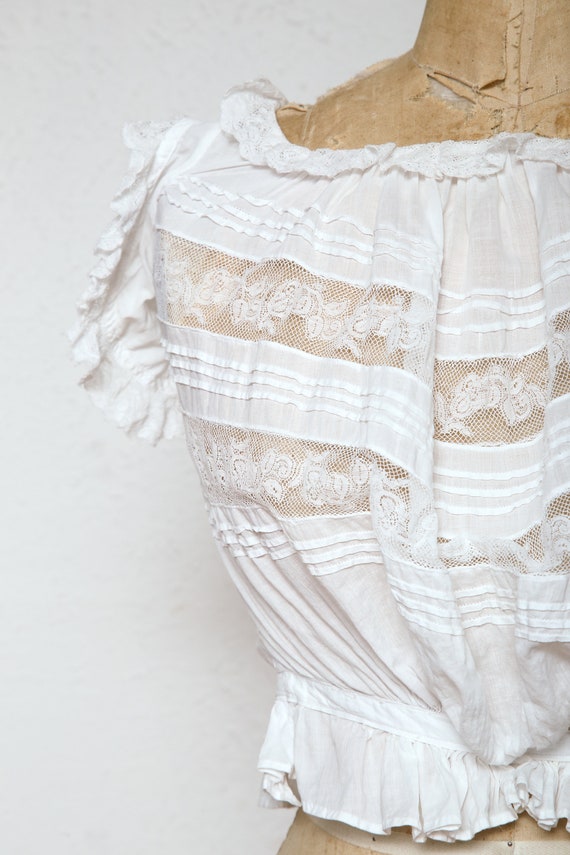 1900s Edwardian Lace Blouse - Gem 1900s Edwardian Lace Blouse - Gem