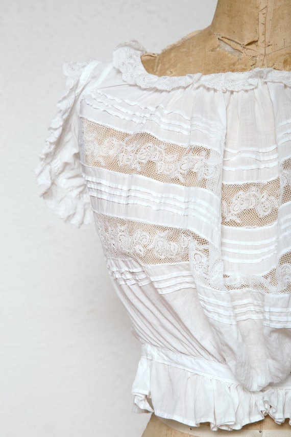 1900s Edwardian Lace Blouse - image 3