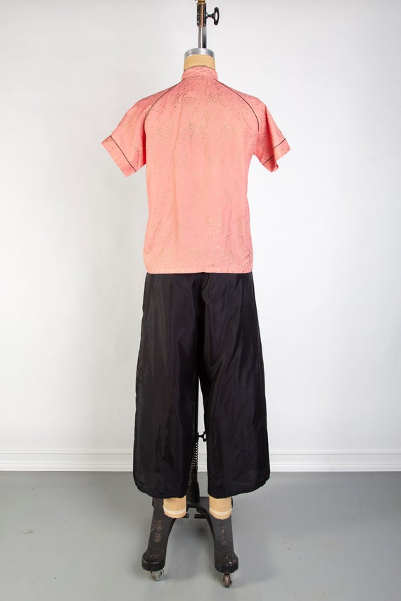 1930s Asian Style Pajamas . Top and Pants Sleepwa… - image 3