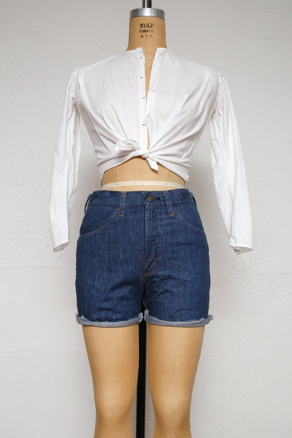 SALE 1980s High Waist Jean Shorts JORTS