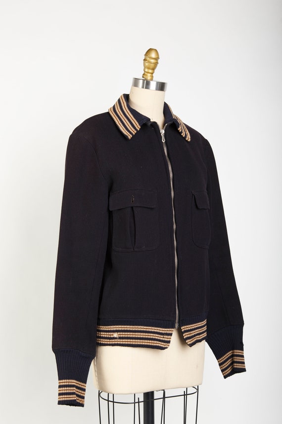 1950s Navy Wool Jacket - image 2