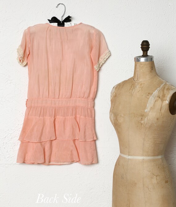 Antique Kids Pink Cotton Dress