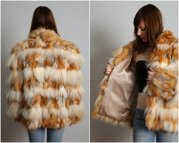 SALE Lambs Wool & Fox Fur Coat - image 5