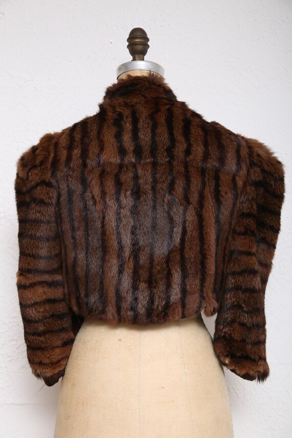 SALE 1940s Cropped Fur Coat - image 4