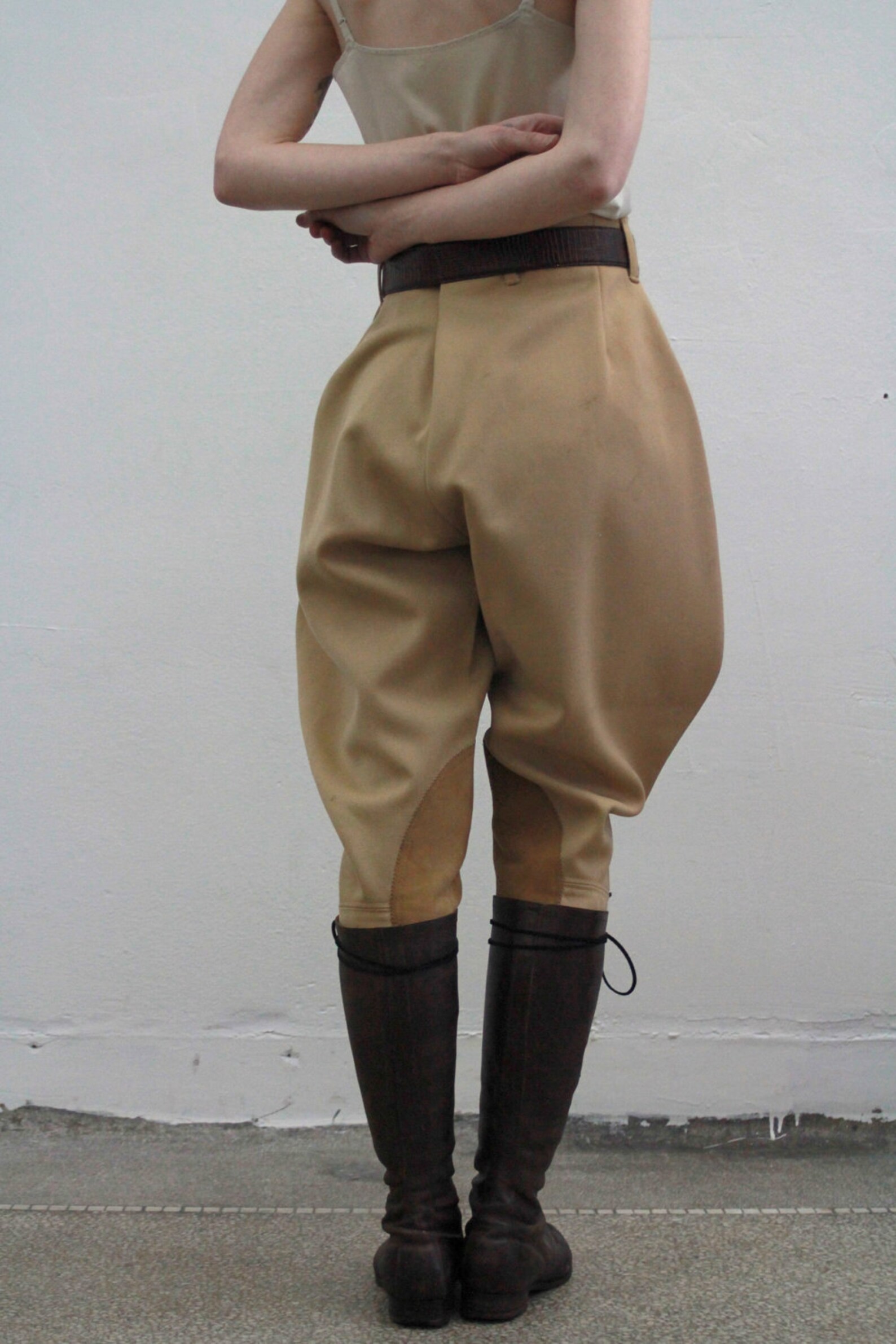 ON HOLD Vintage Jodhpurs . Wool Pant . Suede Knee Patch . Etsy