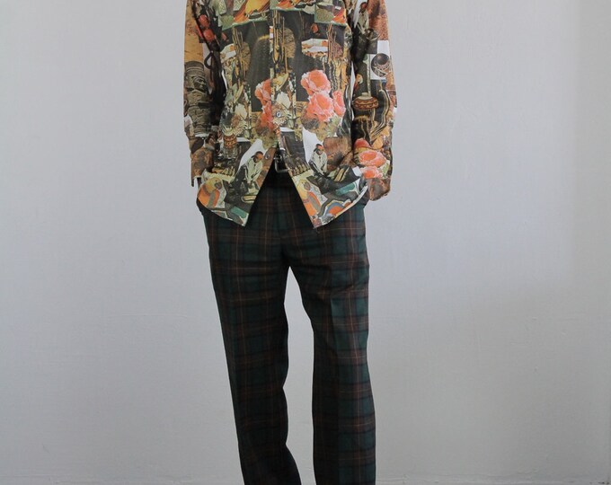 Vintage Golf Pants . Mens Wear . Green Plaid . HAGGAR IMPERIAL Etsy