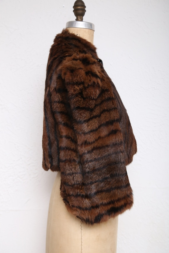 SALE 1940s Cropped Fur Coat - image 5